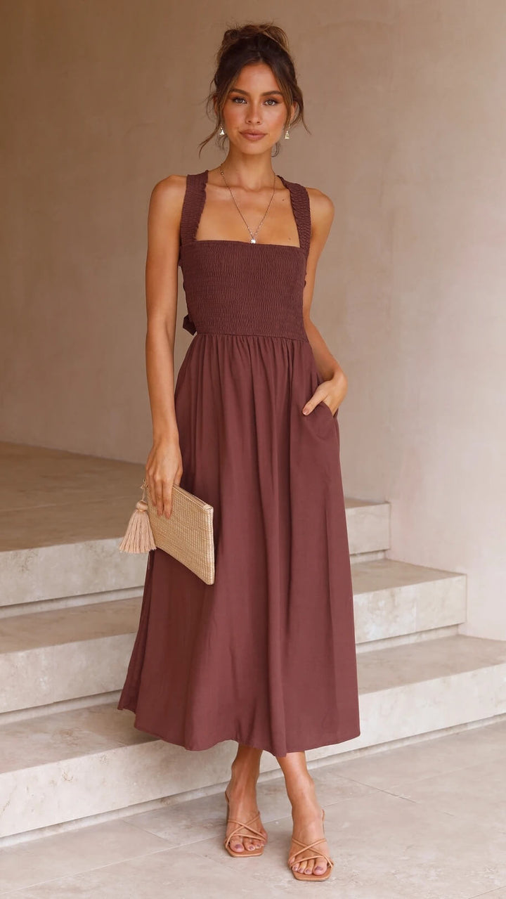 Drune | Marie Elegantes Maxikleid Für Stilvolle Auftritte