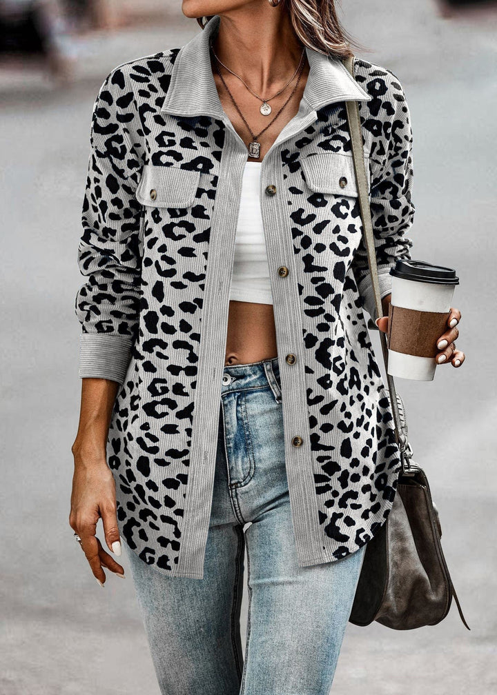 Drune | Damen Übergangsjacke in Leoprint