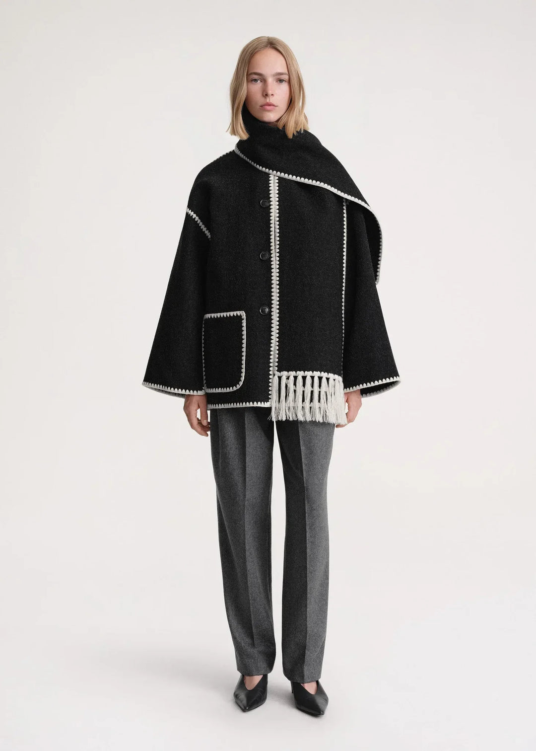 Drune | Wollmantel für Damen Grau Elegant und Stilvoll