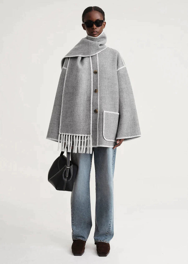 Drune | Luxusjacke mit Schal