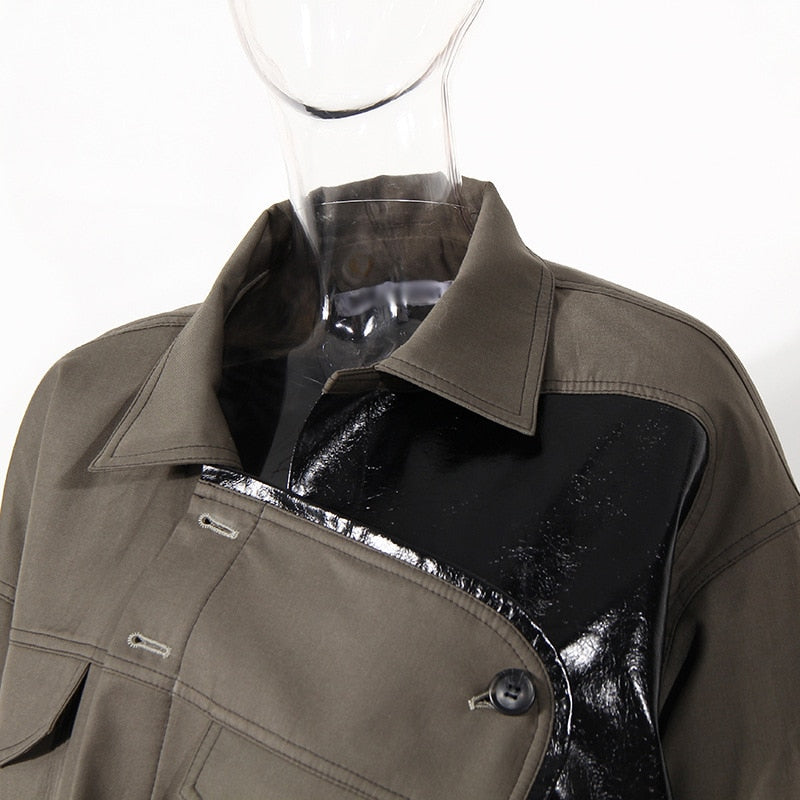 Drune | Ich werde nicht brechen asymmetrische Jacke