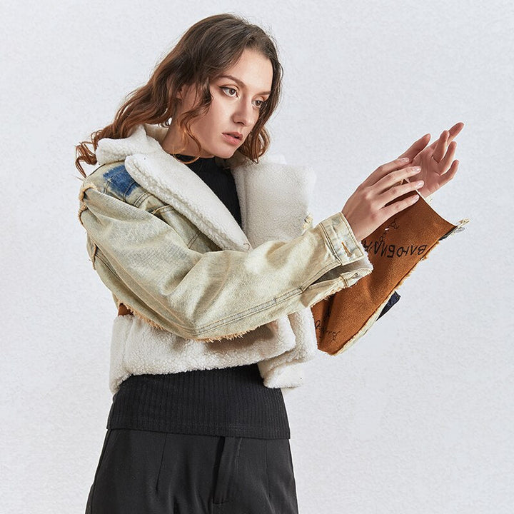 Drune | Got Caught Denim Crop Jacke