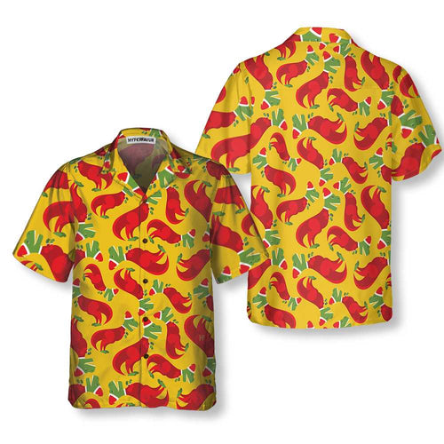 Drune | T Rex Im Weihnachtsmannkostüm Hawaiihemd, Lustiges Weihnachtshemd, Bestes Geschenk Für Weihnachten