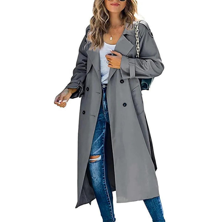 Drune | Maßgeschneiderter Doppelreihiger Trenchcoat Für Frauen