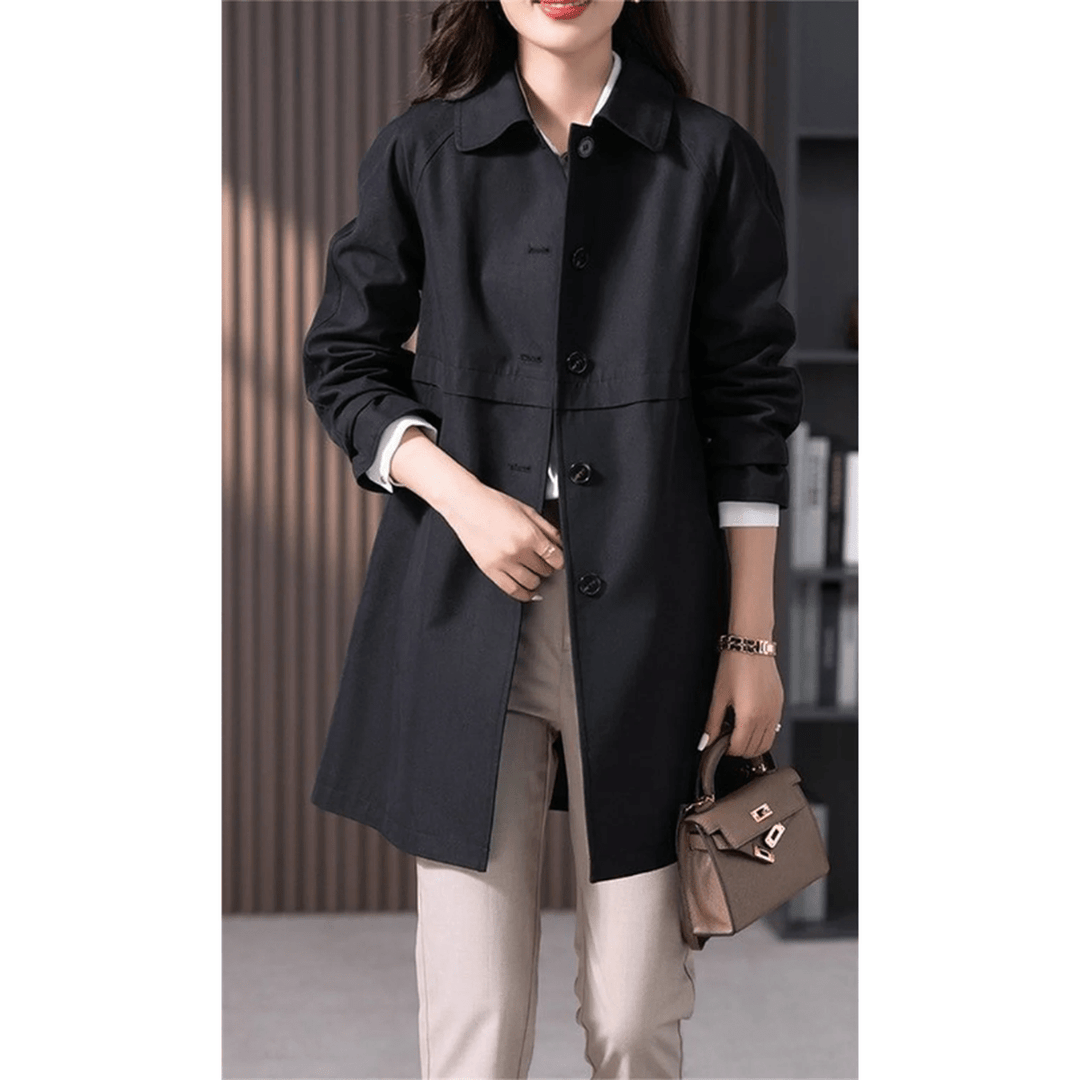 Drune | Maßgeschneiderter Damen Trenchcoat mit Klassischem Kragen
