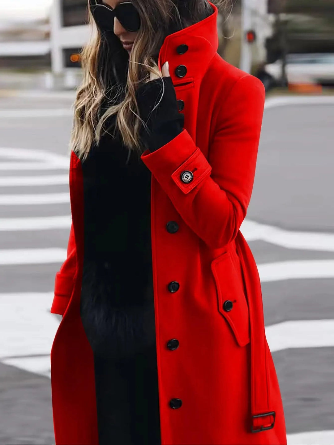 Drune | Lange wasserdichte Trenchcoat für Frauen