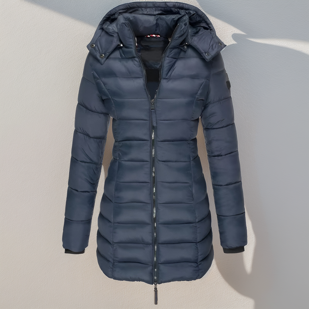 Drune | Long Steppjacke Warm, Leicht, Wasserabweisend und Ideal für Den Winter