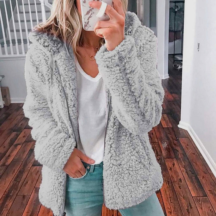 Drune | Weste Reißverschluss Winter Flauschige Weste Damen Fleecejacke