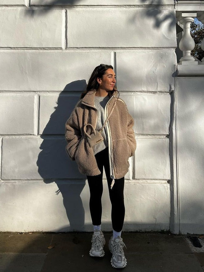 Drune | Oversize-Fleecejacke mit entspannter Passform und weichem, warmem Stoff für Frauen