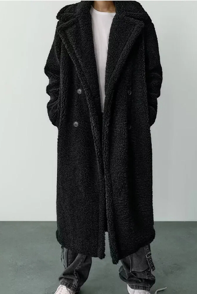 Drune | Doppelreiher Pelz Winterjacke Lange Überjacke Frauen
