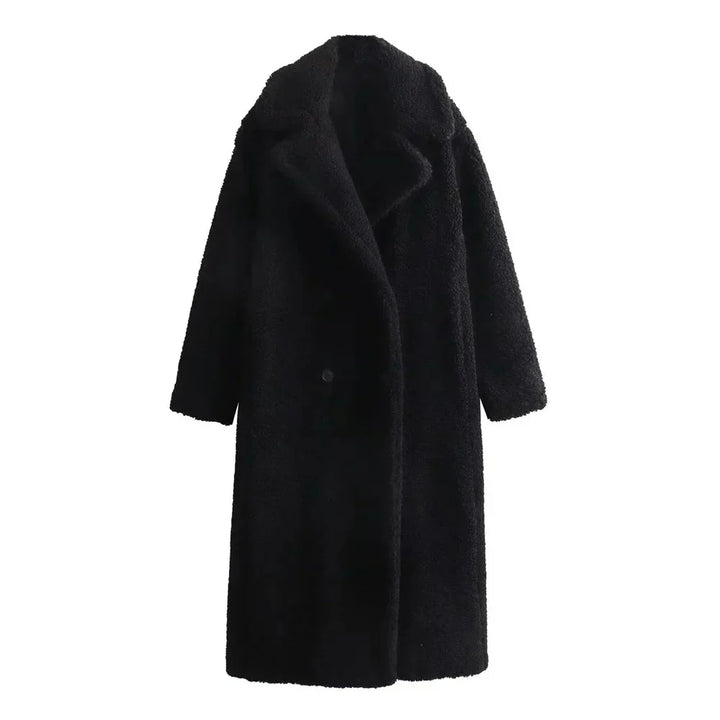 Drune | Doppelreiher Pelz Winterjacke Lange Überjacke Frauen