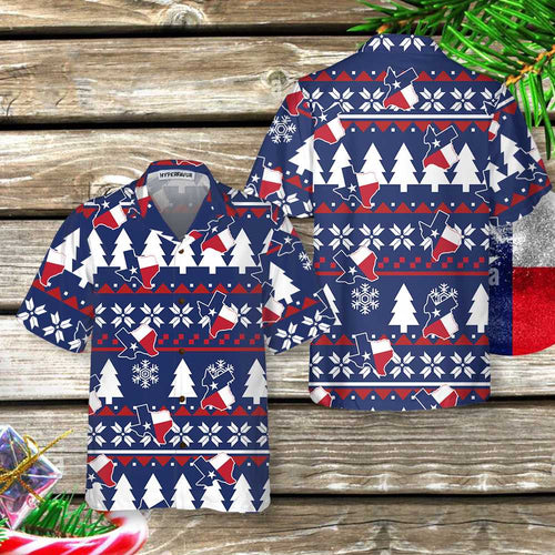 Drune | Texas Hässliches Weihnachtsmuster Hawaiian Shirt