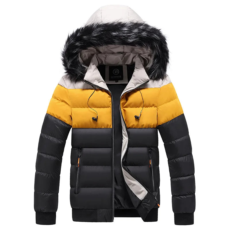 Drune | Thermo-Winterjacke mit Kapuze für Herren