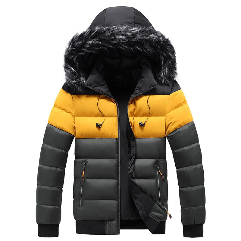 Drune | Thermo-Winterjacke mit Kapuze für Herren