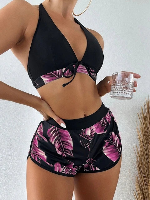 Drune | Bikini mit Blätterdruck