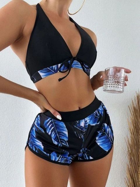 Drune | Bikini mit Blätterdruck