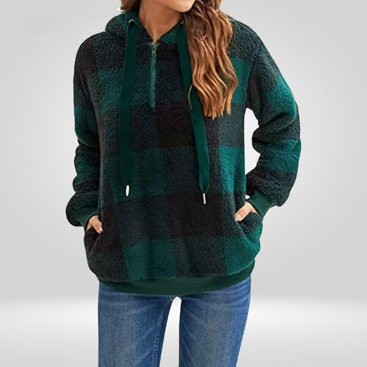Drune | Kariertes Kapuzenpullover