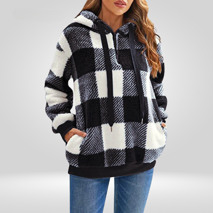 Drune | Kariertes Kapuzenpullover