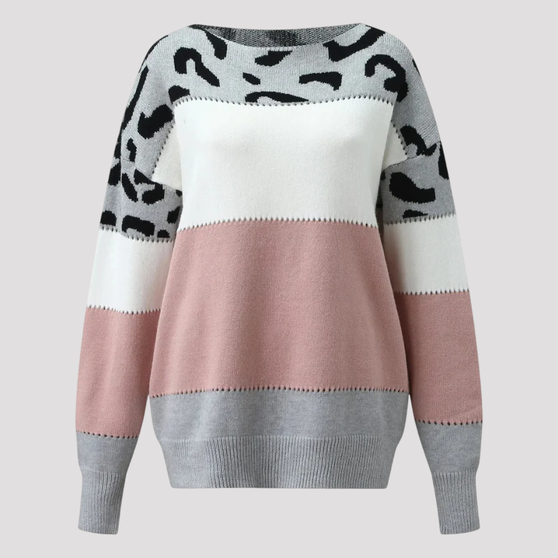 Drune | Sweater mit Leopardenmuster