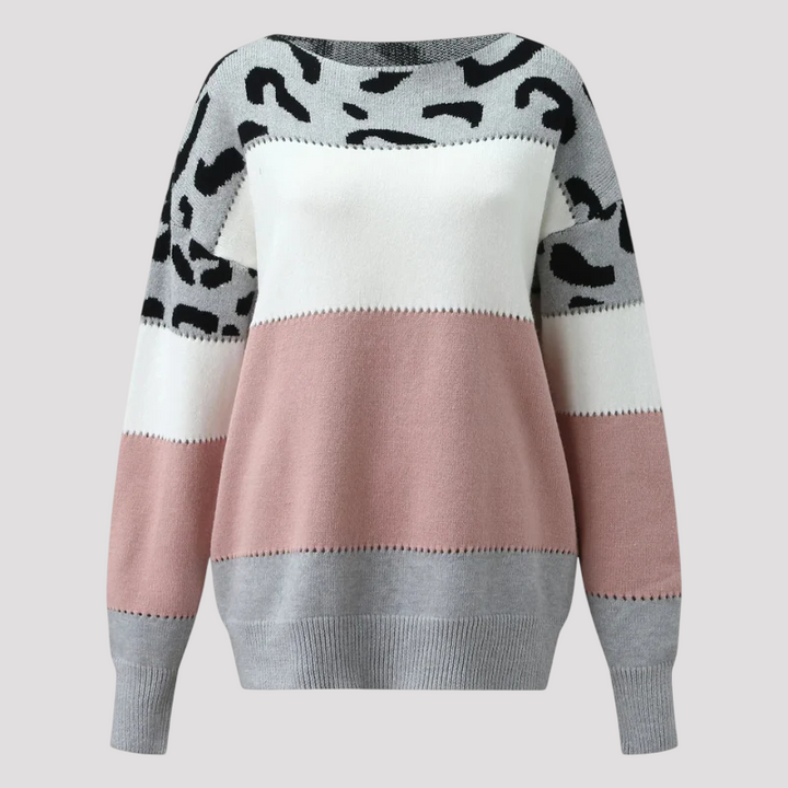 Drune | Sweater mit Leopardenmuster