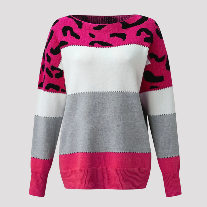 Drune | Sweater mit Leopardenmuster
