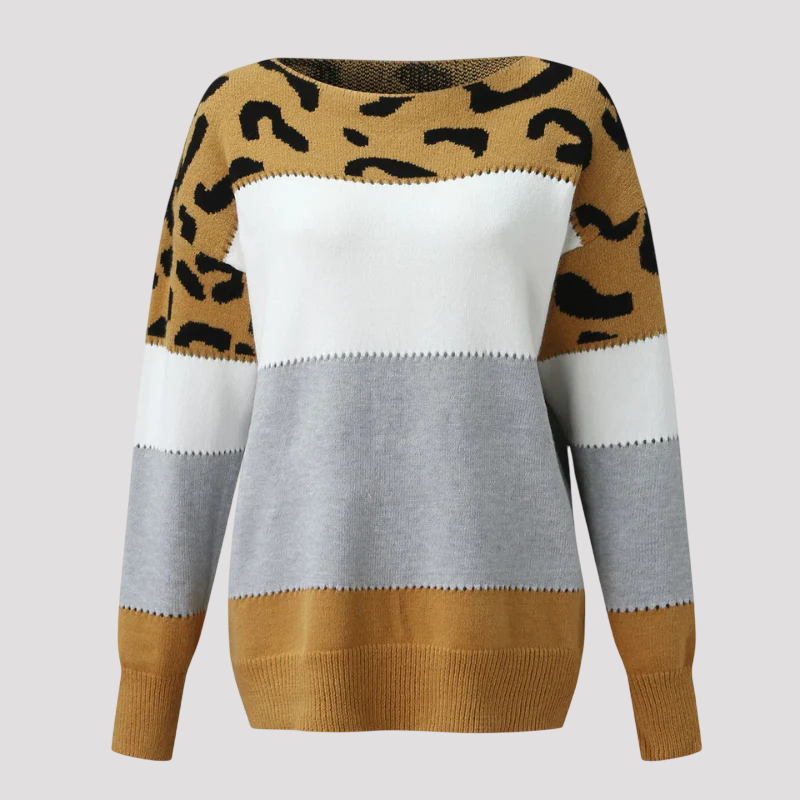 Drune | Sweater mit Leopardenmuster