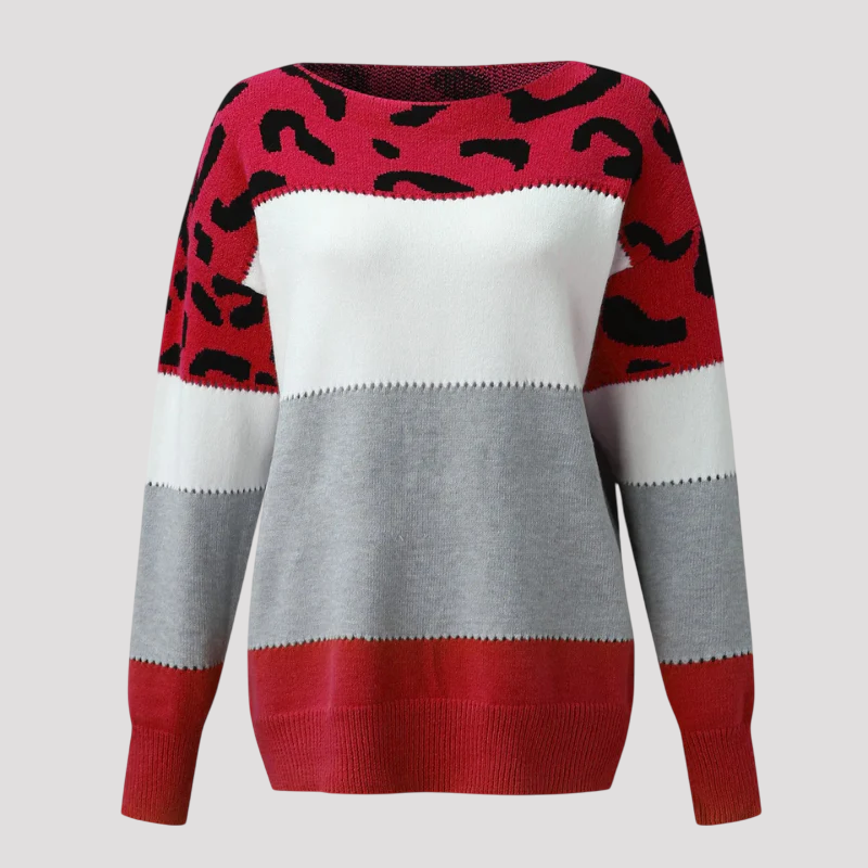 Drune | Sweater mit Leopardenmuster