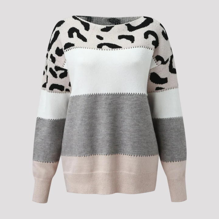 Drune | Sweater mit Leopardenmuster