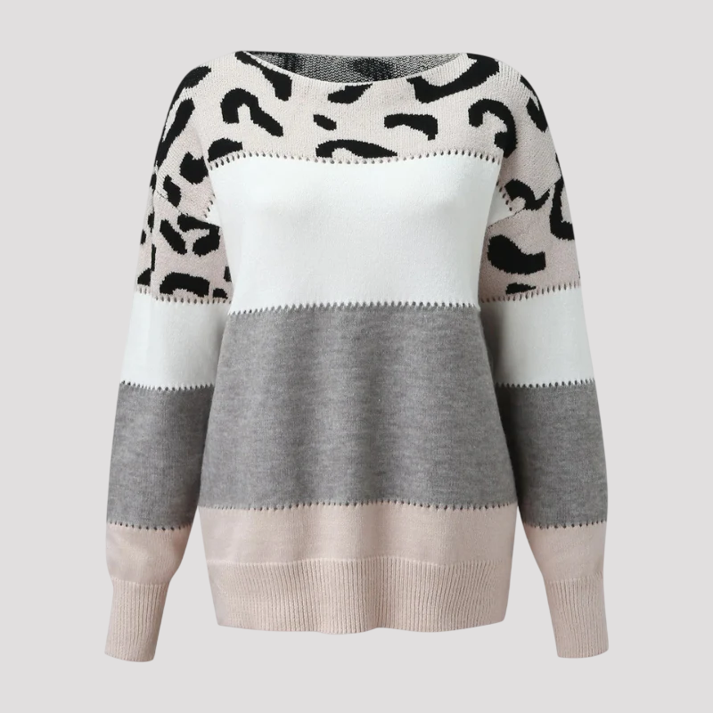 Drune | Sweater mit Leopardenmuster