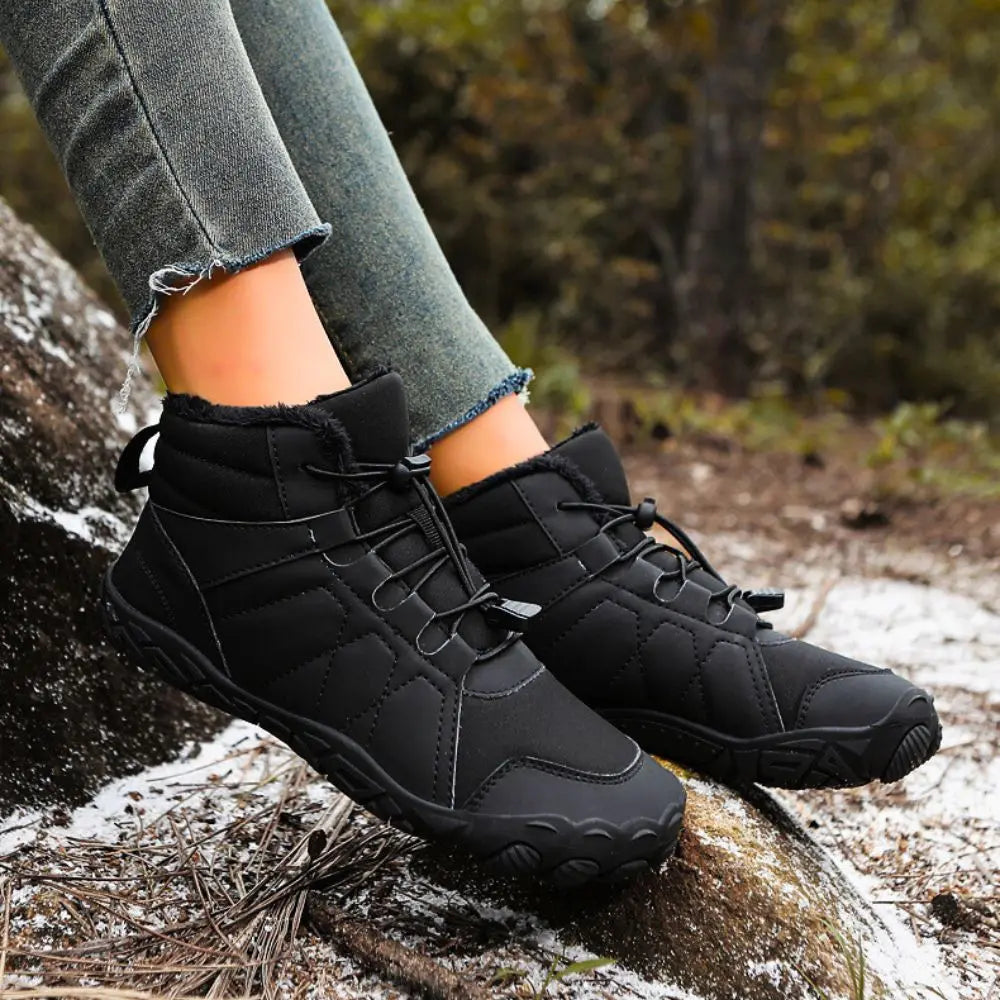 Drune | Warme rutschfeste Barfußstiefel für Frauen - Komfortable Passform
