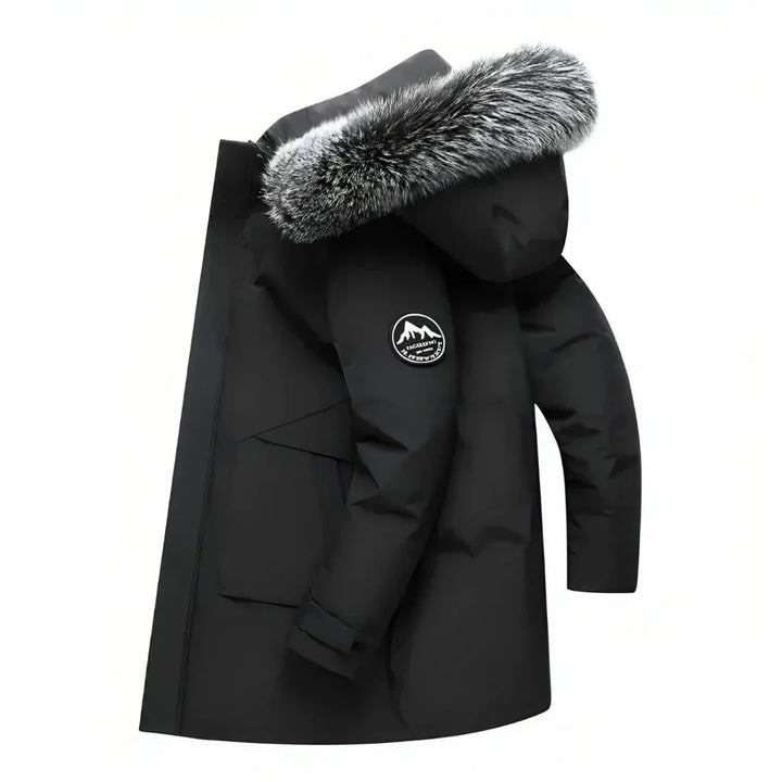 Drune | Herren Winter Parka Mantel Mit Kapuzen Design Und Langer Passform