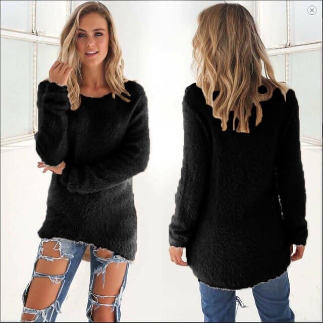 Drune | Strickpullover - Weiche Flauschige Qualität - Legere Passform - Lange Ärmel