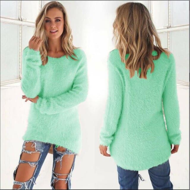Drune | Strickpullover - Weiche Flauschige Qualität - Legere Passform - Lange Ärmel