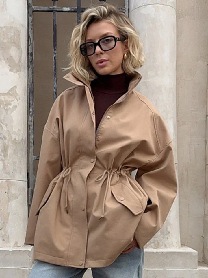 Drune | Trenchcoat - Eleganter & Bequemer Mantel mit Bindegürtel und Klassischem Kragen für den Herbst