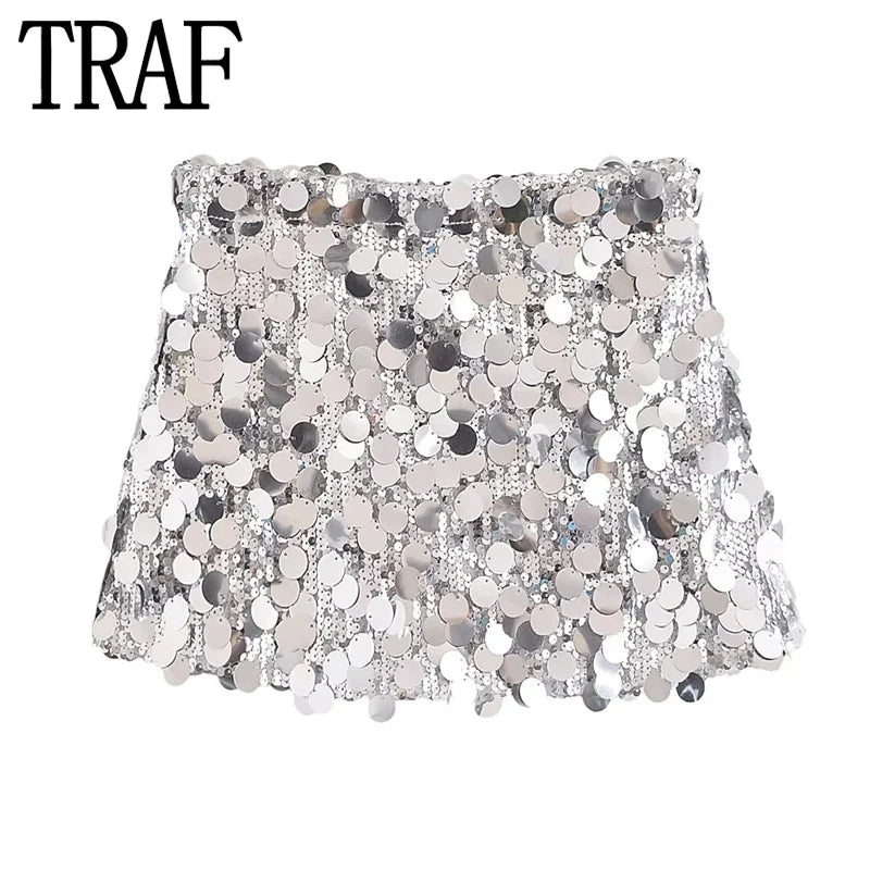 Drune | Glamour in Motion: Mini-Paillettenrock 2024 für Damen