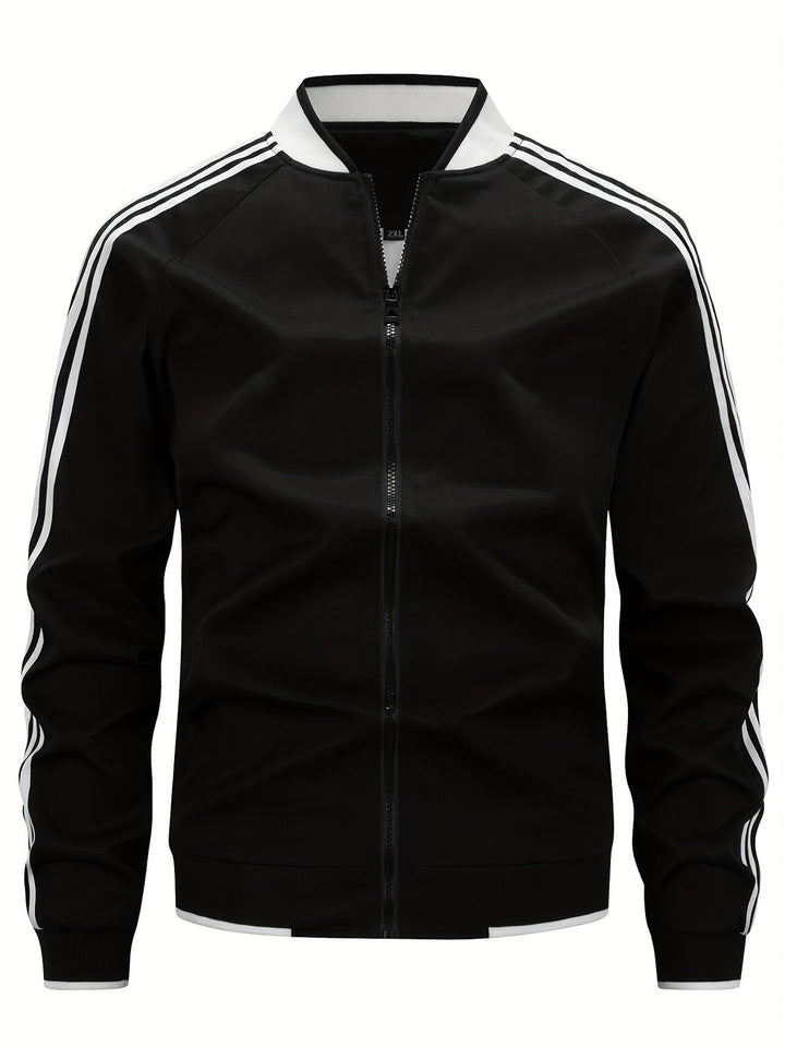 Drune | Zip-Up Gestreift Sportjacke