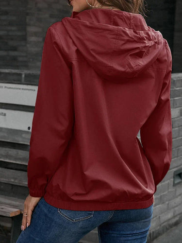 Drune | Regenjacke für Frauen - Wasserdicht Mit Kapuze Langarm