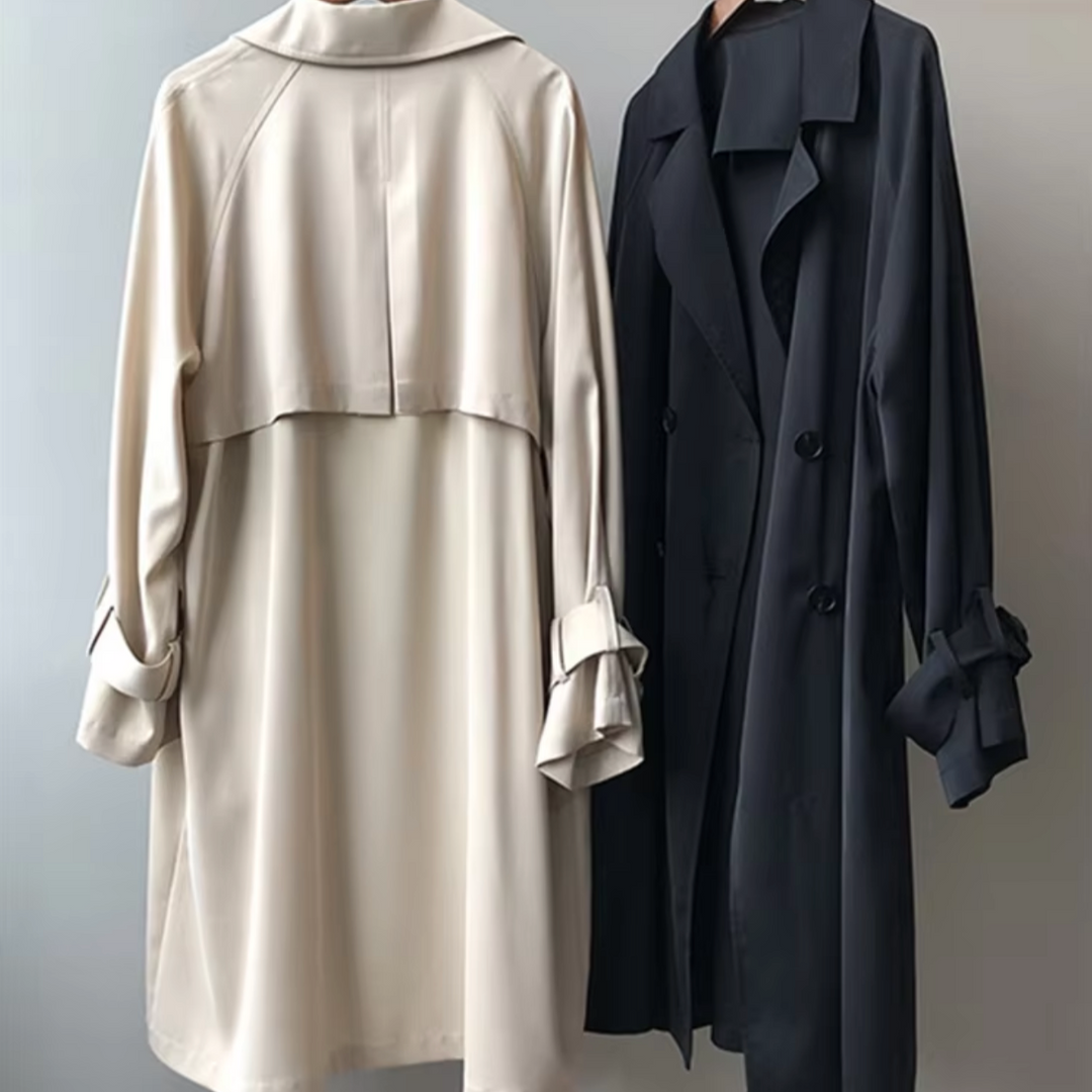 Drune | Übergangstrenchcoat für Damen - Wasserabweisend, Doppelreiher