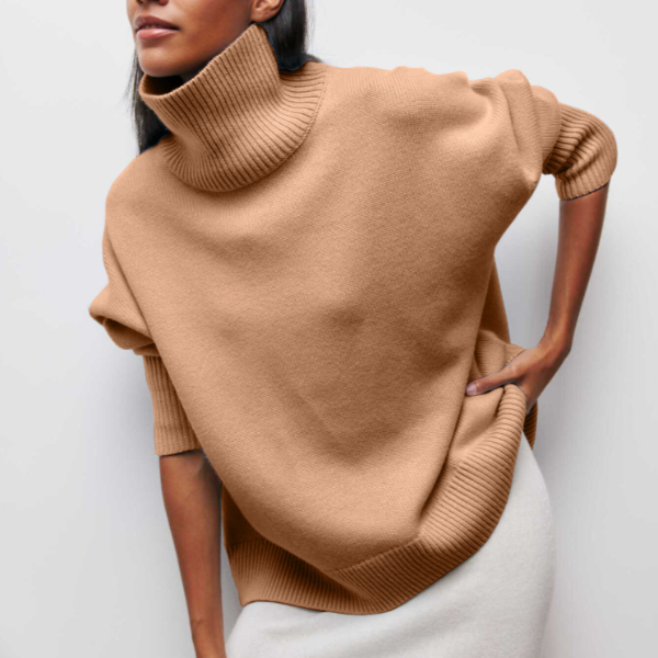 Drune | Rollkragenpullover für Damen - Lässige Passform - Winter