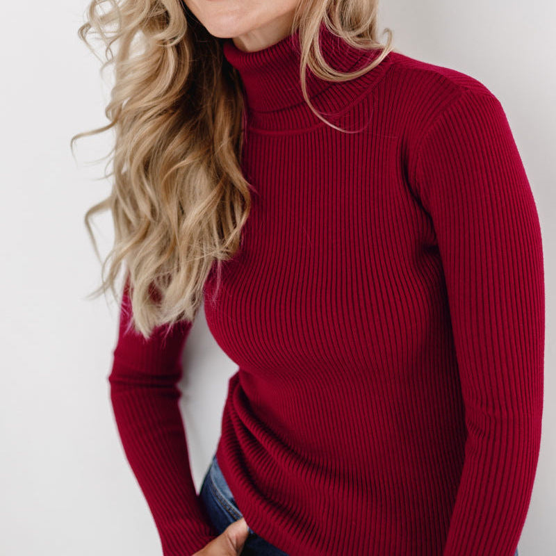 Drune | Weicher Rollkragenpullover - Winter Gemütlicher Hoher Kragen