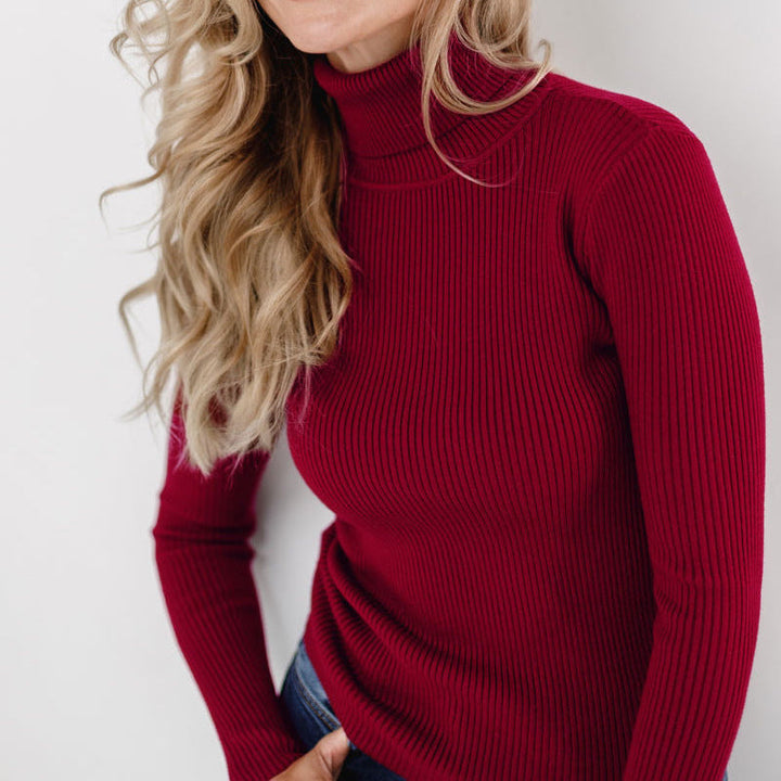 Drune | Weicher Rollkragenpullover - Winter Gemütlicher Hoher Kragen