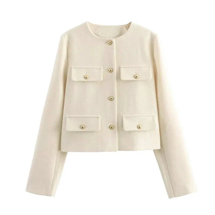 Drune | Jacke Kurz Einreiher Blazer Jacke Damen Jacke