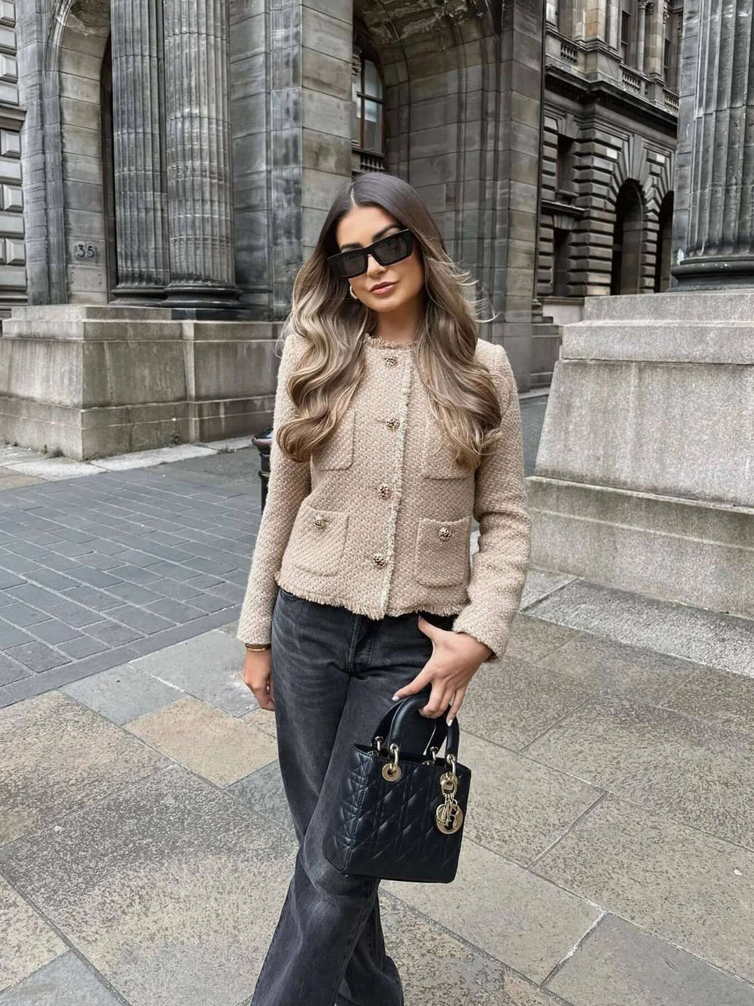 Drune | Jacke Beige Elegant Sommerjacke Damenjacke