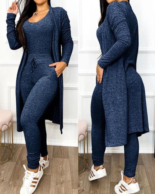 Drune | Skinny Jumpsuit und Jacke