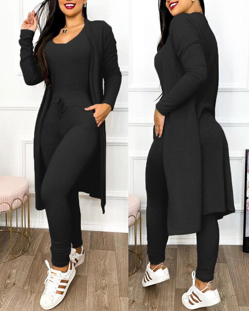Drune | Skinny Jumpsuit und Jacke