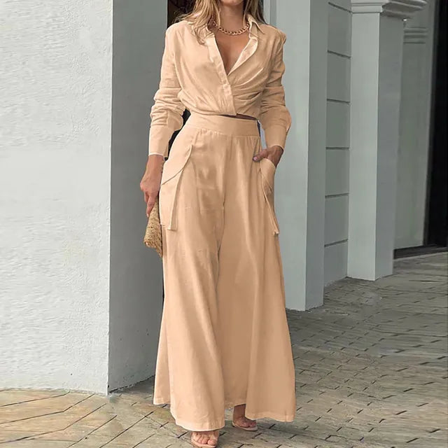 Drune | Stylisches Top und Hosen Set für Frauen