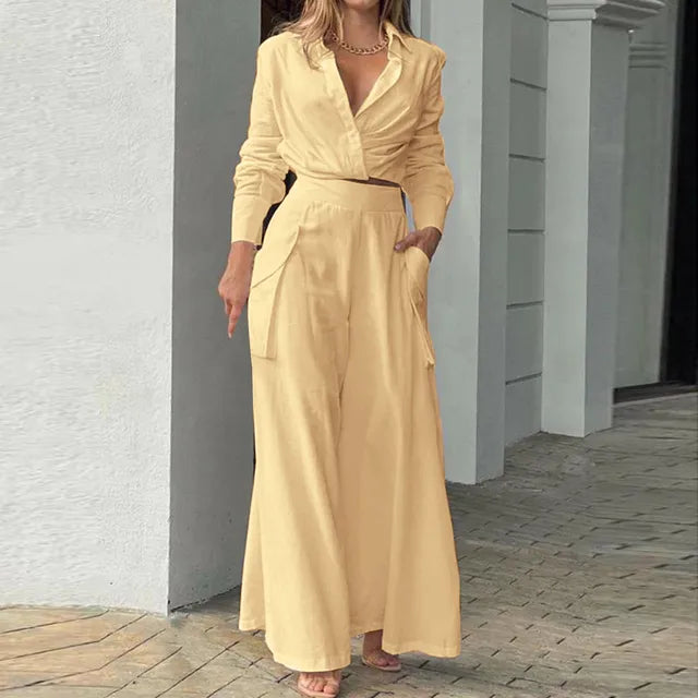 Drune | Stylisches Top und Hosen Set für Frauen