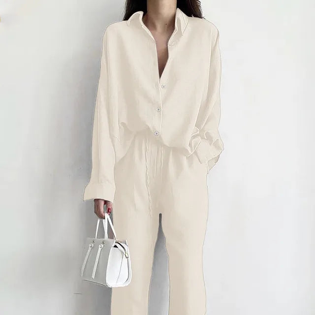 Drune | Stylisches Top und Hosen Set für Frauen