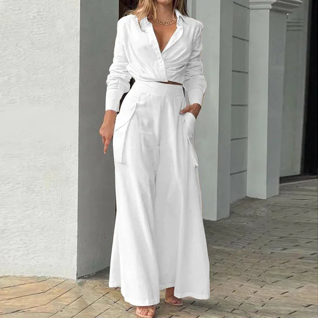 Drune | Stylisches Top und Hosen Set für Frauen