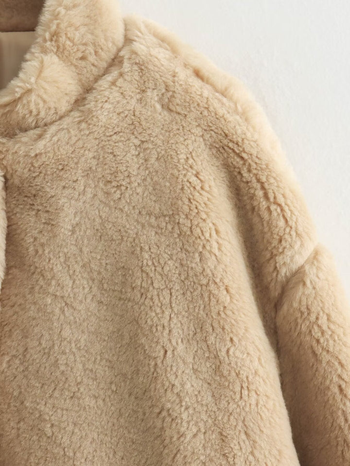 Drune | Jacke mit Teddybär-Optik für Damen